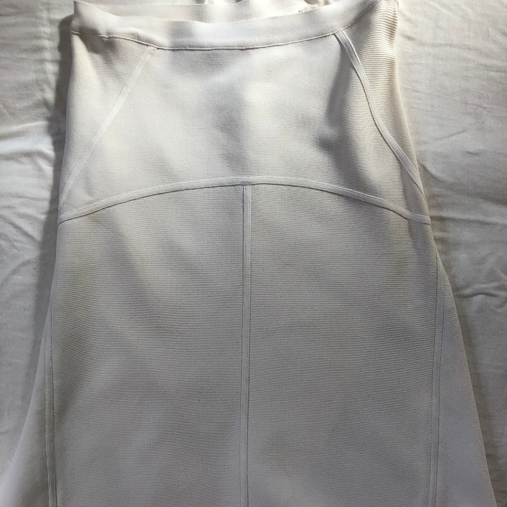 BCBG White Manon Skirt